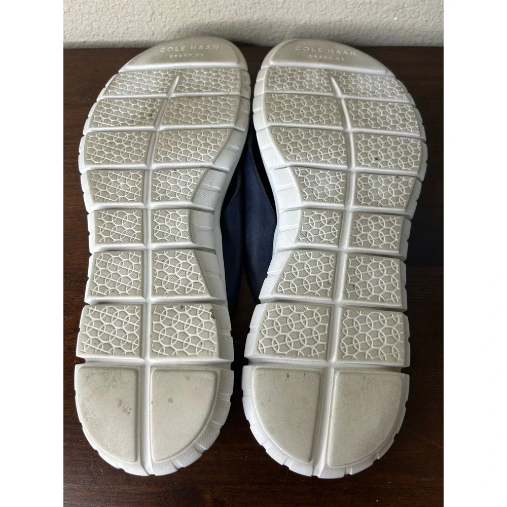 Cole Haan Sandals Sz 10 Zerogrand Mens Navy Blue Leather Thong Flip Flops
